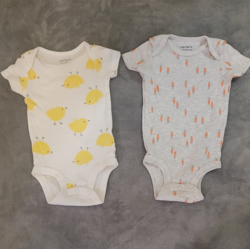 Carters Easter onesie set 3-6 months
